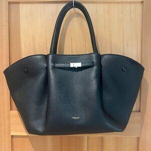 DeMellier London The New York Bag in Black Small Grain Leather